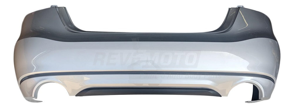 2016 Nissan Maxima Rear Bumper, S Model, Without Park Assist Sensor Holes, Painted Liquid Platinum Metallic (K23)