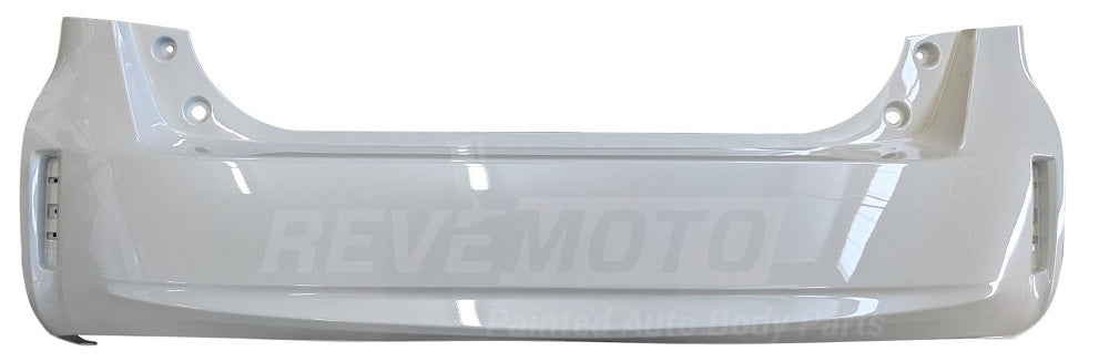 2013 Toyota Prius V Rear Bumper Cover, Without Spoiler Style, Without Lower Molding, Painted Blizzard Pearl (70)_TO1100300
