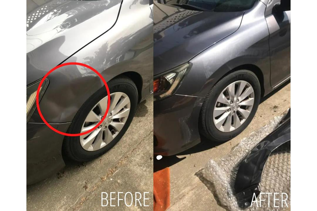 2013-2017 Honda Accord Fender Painted ReveMoto Painted Auto Parts Replacement Before and After Photo