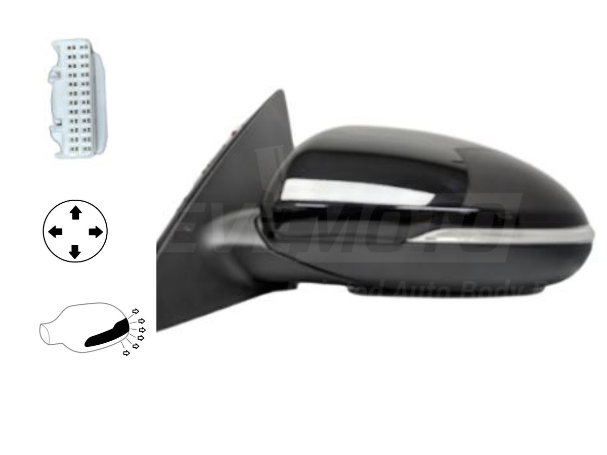 2018 Kia Optima Driver Side View Mirror, Non-Heated, Power, With Signal Light, Without Blind Spot Detect, Without Memory, Painted Titanium Silver Metallic (IM)_ 87610D5000