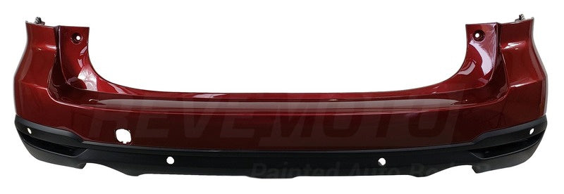 2017 Subaru Forester _ Rear Bumper Painted - Venetian Red Pearl (H2Q) _ w_ Park Assist Sensor Holes_ w_ Textured Lower