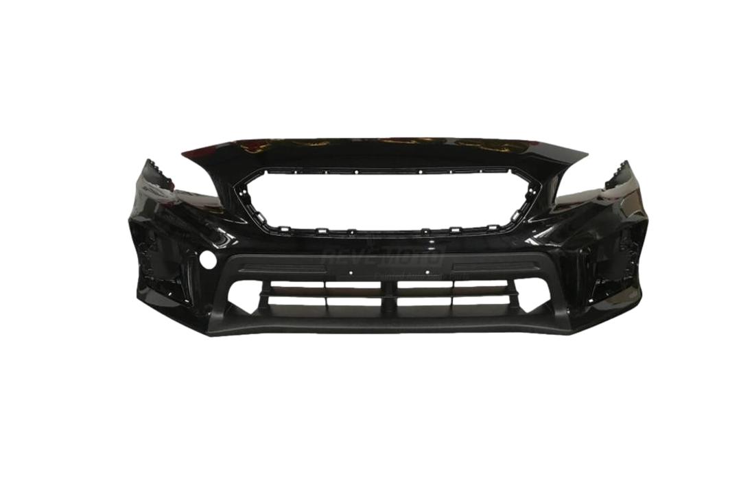 Painted Front Bumper Cover for 2018-2021 Subaru WRX Crystal Crystal Black Silica Pearl (CB4) WITH Textured Lower Center Area 57704VA050 SU1000190