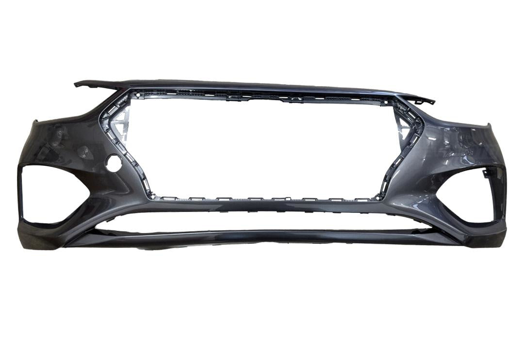2018-2022 Hyundai Accent Front Bumper Painted Urban Gray Metallic (UG4) 86511J0000 HY1000224 ReveMoto Painted Auto Parts Replacement 