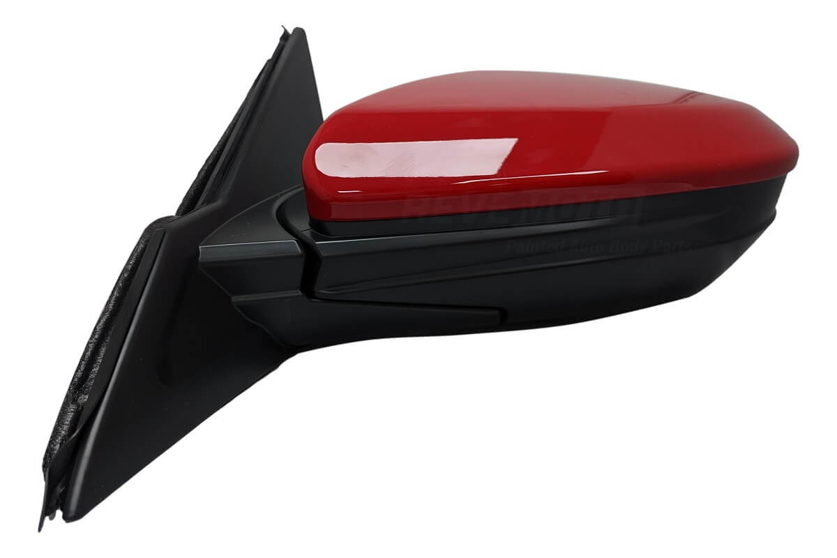 Painted Side View Mirror for 2017-2021 Honda Civic Left Driver-Side Rallye Red (R513) 76258TBAC21ZA HO1320297