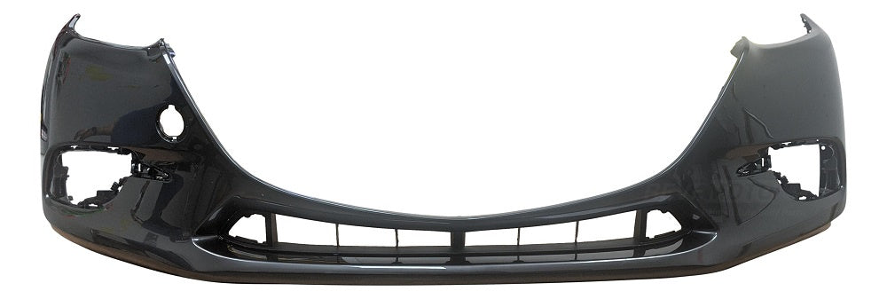 2018 Mazda 3 Front Bumper Painted - Machine Gray Metallic (46G) Sedan_Hatchback; Mexico Built BANE50031ABB_MA1000246C