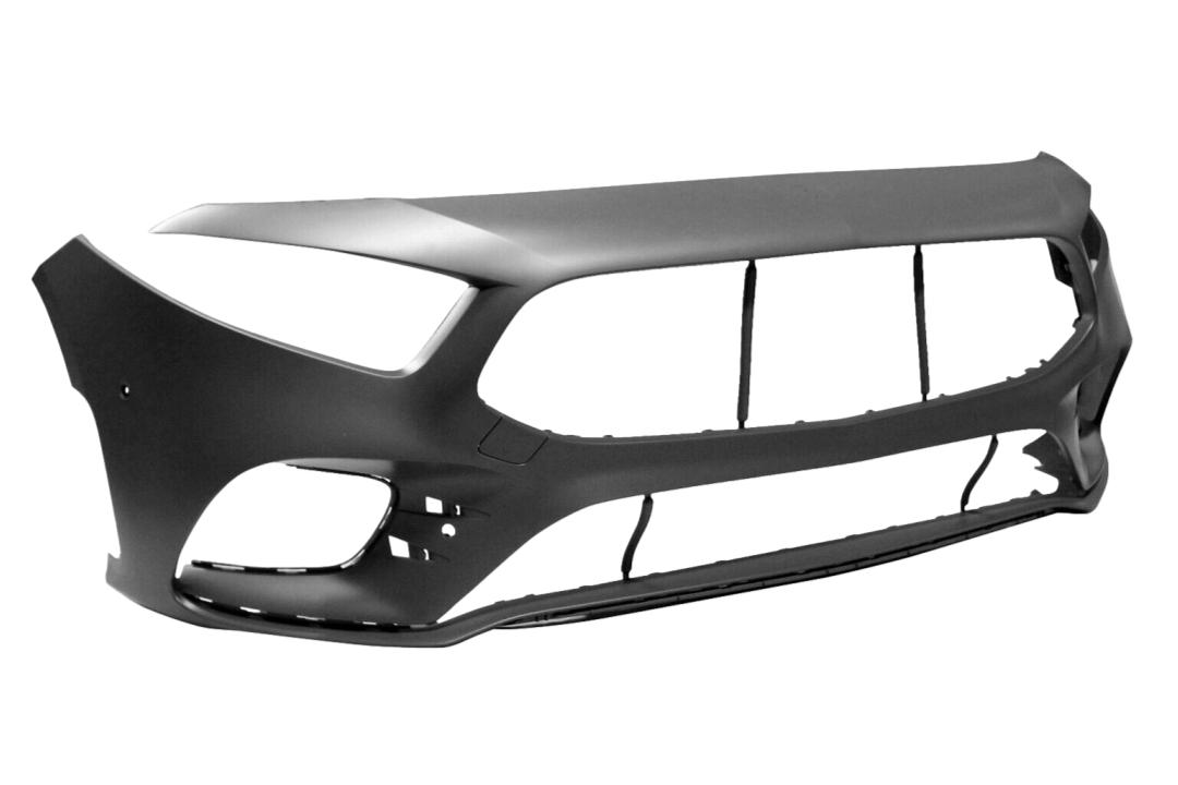 2019-2022 Mercedes-Benz A220 Front Bumper Painted_OEM_WITH-AMG Line__WITH-Tow Hook Hole Cover_4 Park Assist Sensor Holes_WITHOUT-Aerodynamic Package_17788006039999_MB1000604