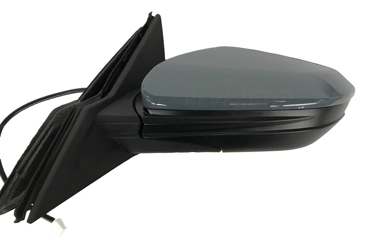2019-2021 Honda Civic Driver-Side, Side View Mirror Fits Hatchback with LX Sport WITHOUT Heat, Turn Signal Light, Camera Painted Sonic Gray Pearl (NH877P) 2019-2021, Part# 76258TGGA12