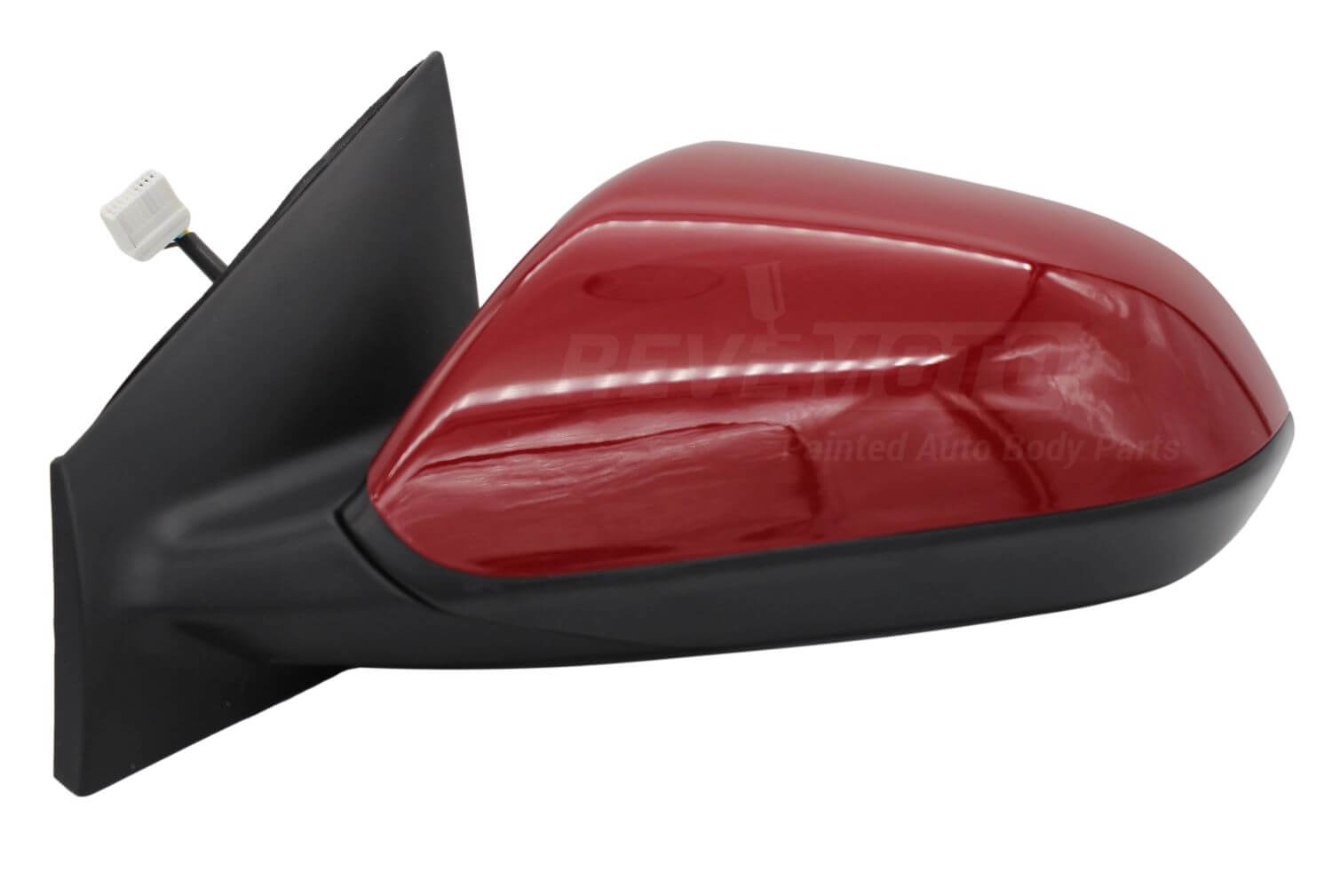2019 Hyundai Sonata Driver Side View Mirror Painted Scarlet Red Pearl (PR, PR3) - With Power, Manual Folding, Blind Spot Detection