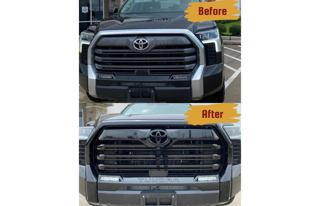 2022-2023 Toyota Tundra Grille Surround Moldings Painted OEM Only