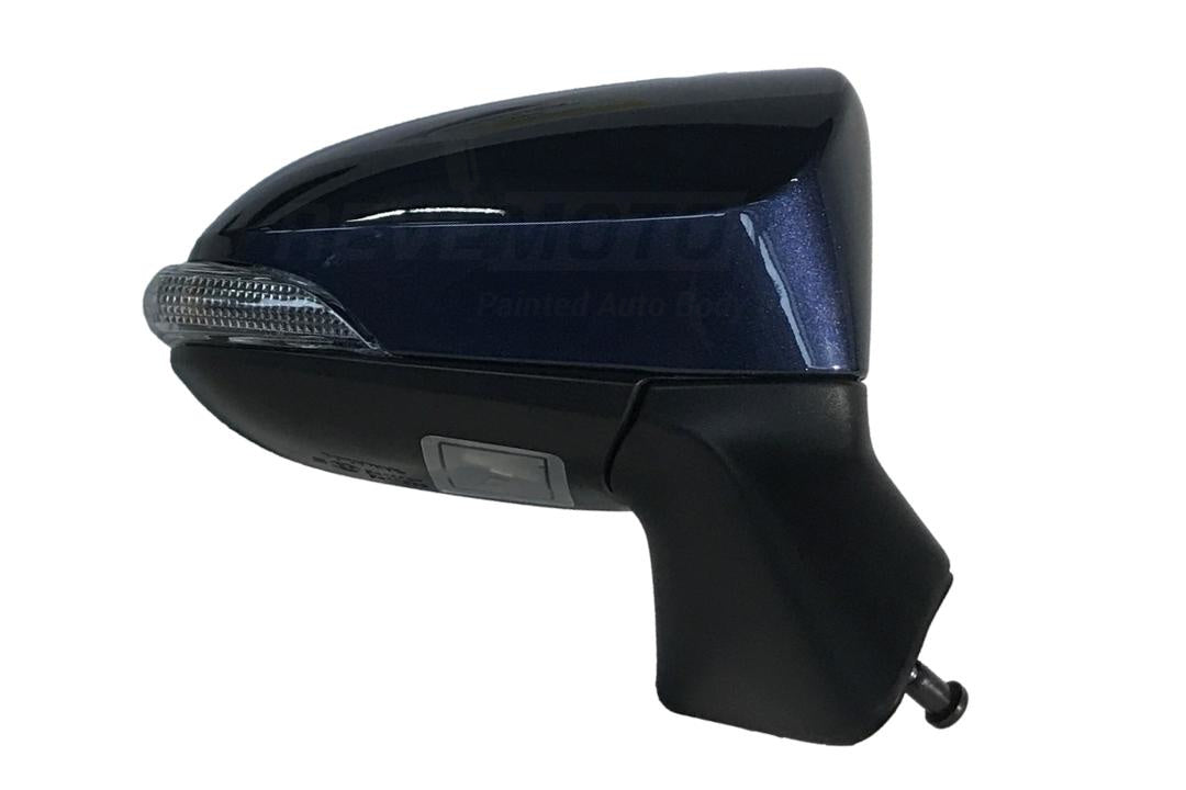 2015-2016 Toyota Venza Side View Mirror Painted Parisian Night Pearl (8W6) / WITH: Power, Power Folding, Heat, Memory, Turn Signal Light, Puddle Light Right, Passenger-Side 879100T071C