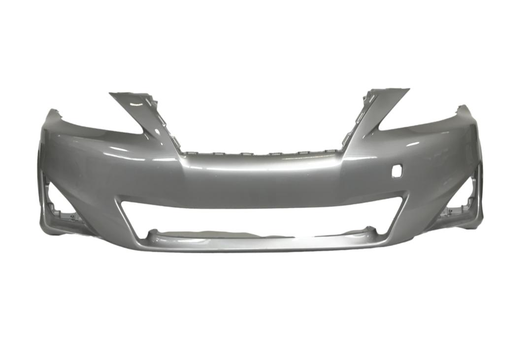 2011-2013 Lexus IS350 Front Bumper Painted_Tungsten_Pearl_1G1_WITHOUT: Sport, Headlight Washer Holes, Park Assist Sensor Holes_ 5211953979_ LX1000212