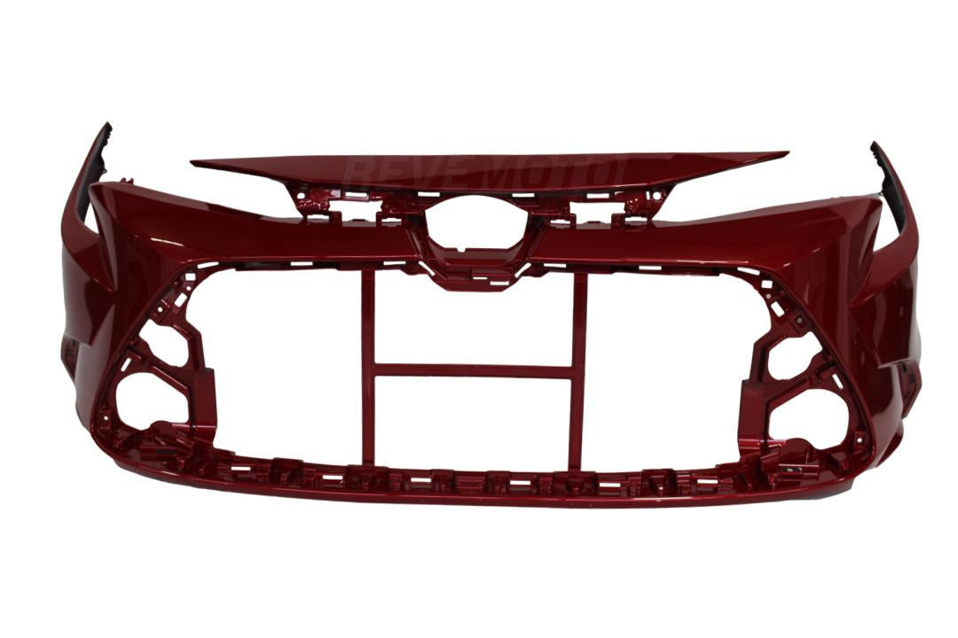 2020-2023 Toyota Corolla Front Bumper Painted (LE/XLE | US Built) Barcelona Red Mica (3R3) US Built WITHOUT Tow Hook Hole 52119F2921
