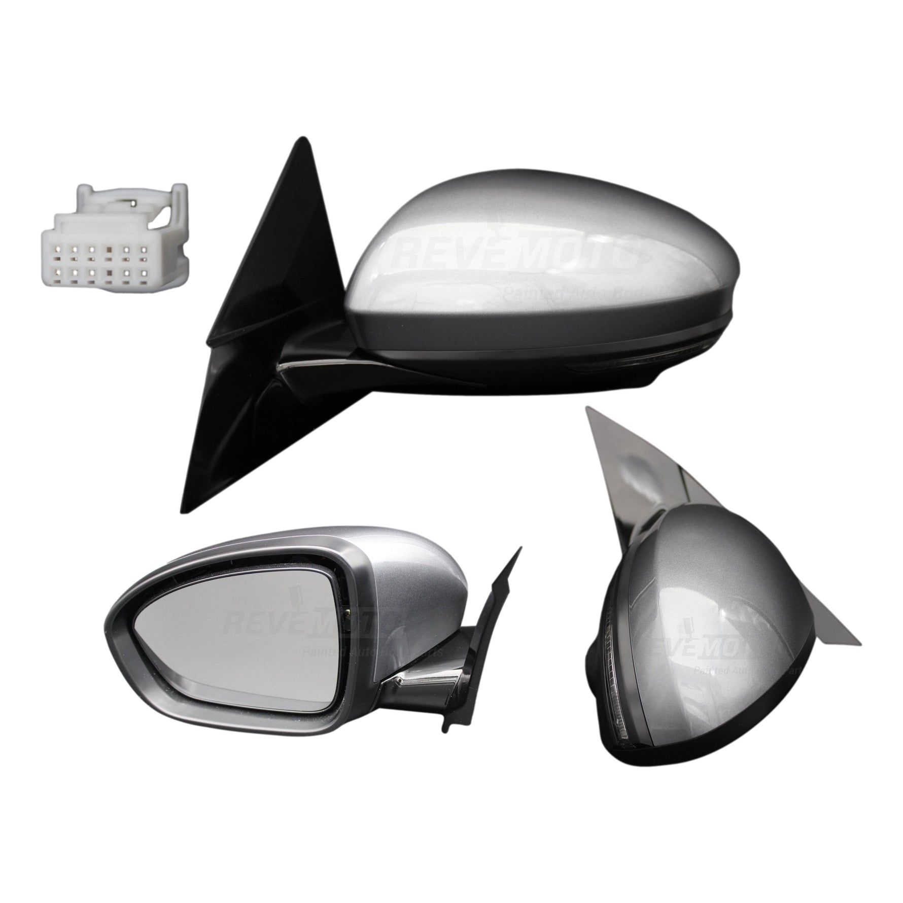 2019-2021 Nissan Altima Side View Mirror Painted (Left, Driver-Side) Gun Metallic (KAD) Sedan WITH: Power, Heat, Turn Signal Light, Side View Camera 963026CA1CPFM NI1320315
