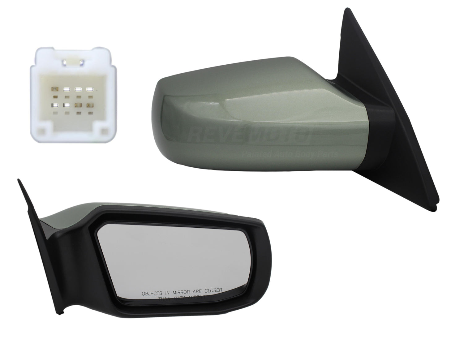 2008 Nissan Altima : Side View Mirror Painted Flash Green Metallic (J40) / Right, Passenger-Side / (Sedan/Hybrid: 2.5L Eng) WITH: Power, Non-Folding | WITHOUT: Heat, Turn Signal Light, Convenience Package 96301JA04A NI1321163