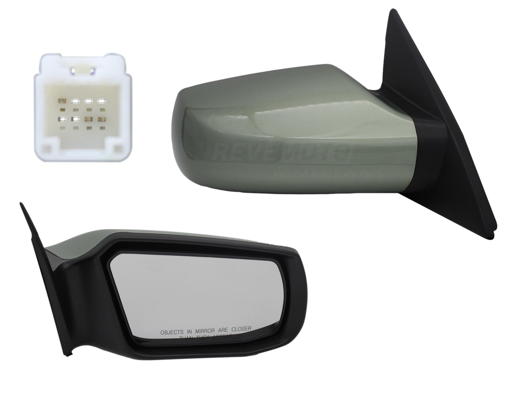 2008 Nissan Altima : Side View Mirror Painted Flash Green Metallic (J40) / Right, Passenger-Side / (Sedan/Hybrid: 2.5L Eng) WITH: Power, Non-Folding | WITHOUT: Heat, Turn Signal Light, Convenience Package 96301JA04A NI1321163