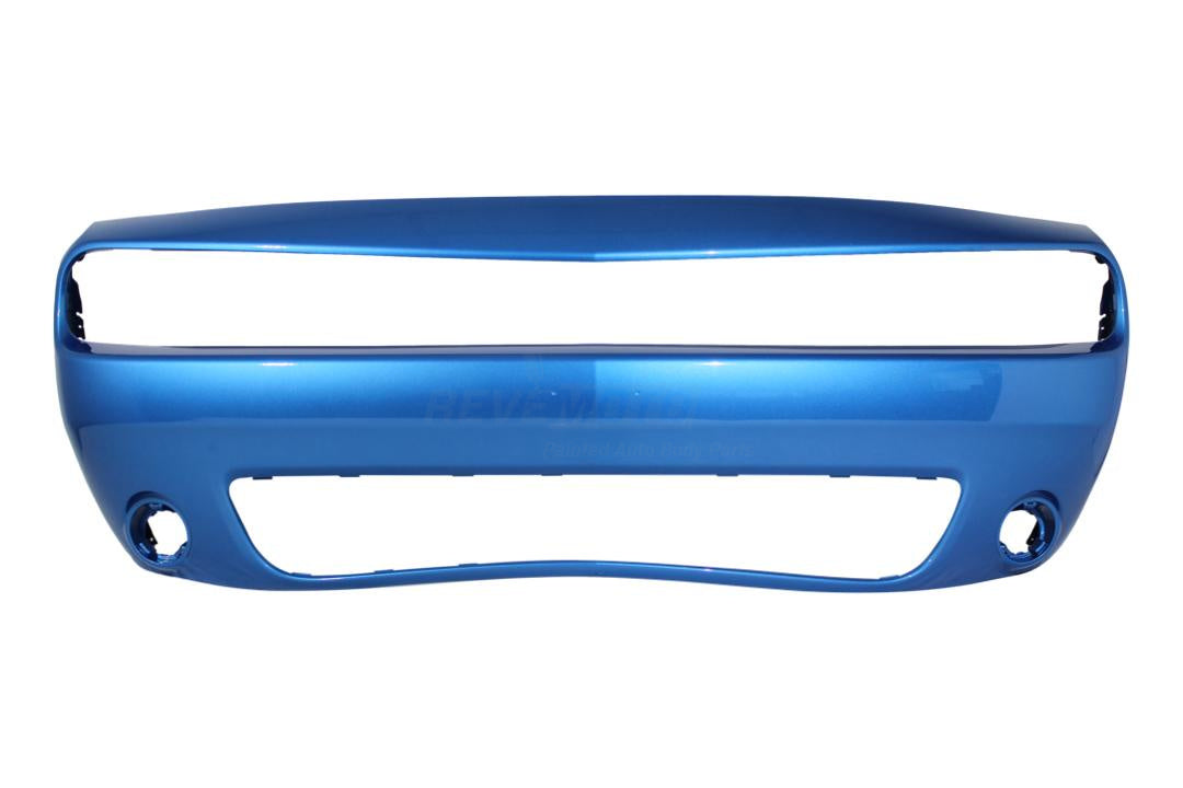 2015-2022 Dodge Challenger Front Bumper Painted (WITHOUT- Hell Cat) Surf Blue Pearl (PQD)68258730AB CH1000A20