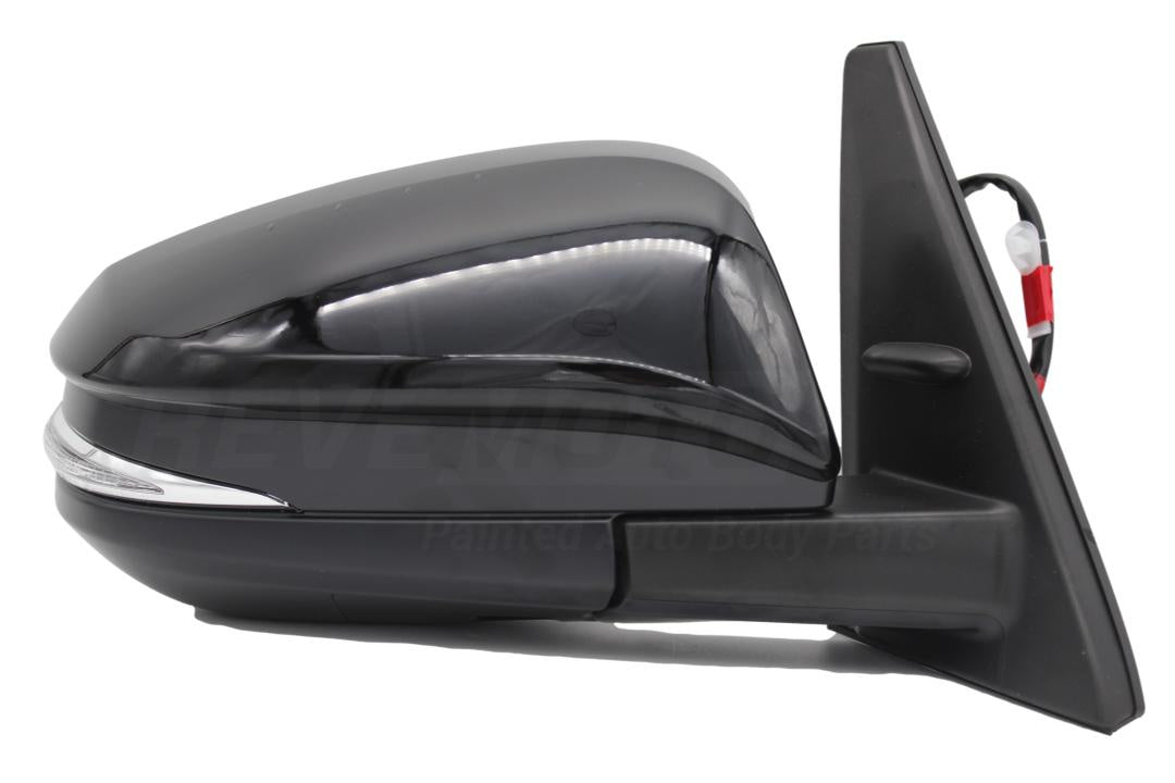 2014-2023 Toyota 4Runner Side View Mirror Painted (Right; Passenger-Side) Attitude Black Metallic (218) | 2014-2023 / (OEM) WITH: Power, Heat, Turn Signal Light, Puddle Lamp Right, Passenger-Side TO1321312