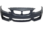 2017-2021 BMW 2-Series Front Bumper Painted WITH: M-Package, Head Light Washer Holes | WITHOUT: Park Assist Sensor Holes, Park Distance Sensor Holes 51118058095