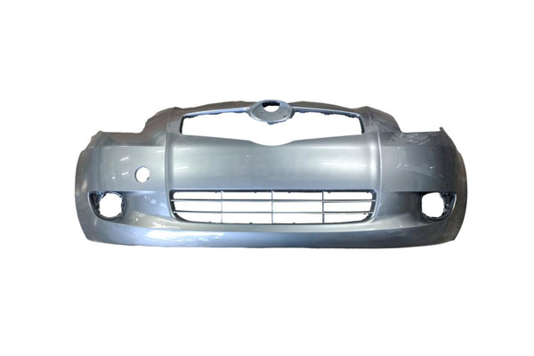 Primed Front Bumper Cover For 2006-2008 Toyota Yaris Hatchback - Direct OEM Replacement