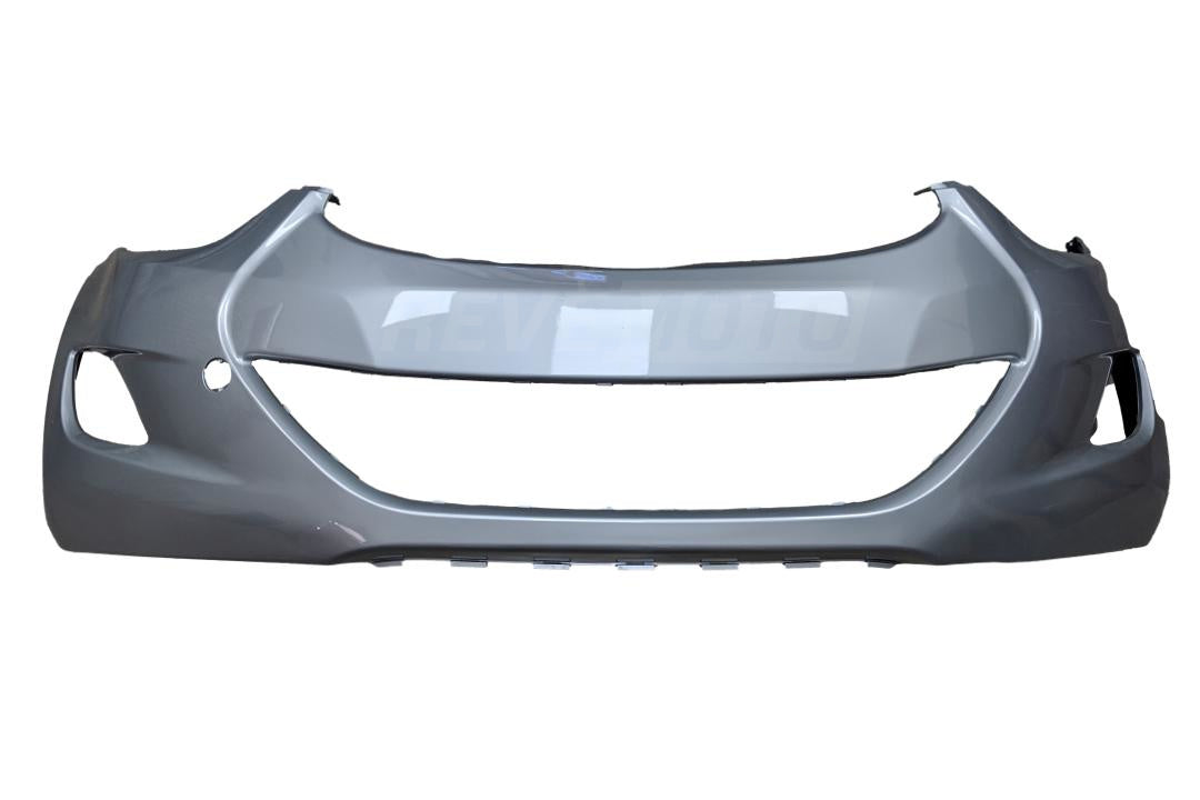 2011-2013 Hyundai Elantra Front Bumper Painted Radiant Silver Metallic (SM) USA Built Sedan 865113Y00