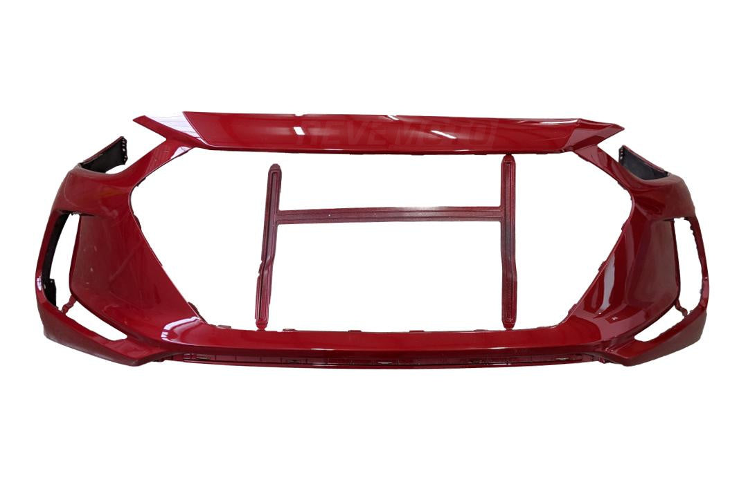 2017-2018 Hyundai Elantra Front Bumper Painted (US Built) Scarlet Red Pearl (PR) 86510F3000HY1000215 ReveMoto Painted Auto Parts Replacement