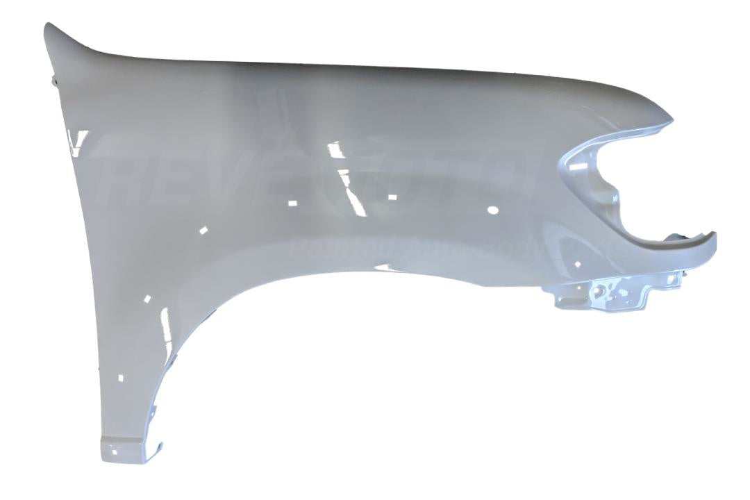 2005-2007 Toyota Sequoia Passenger Side Fender, With Flare Holes, Without Antenna Hole, Painted Arctic Frost Pearl (71)