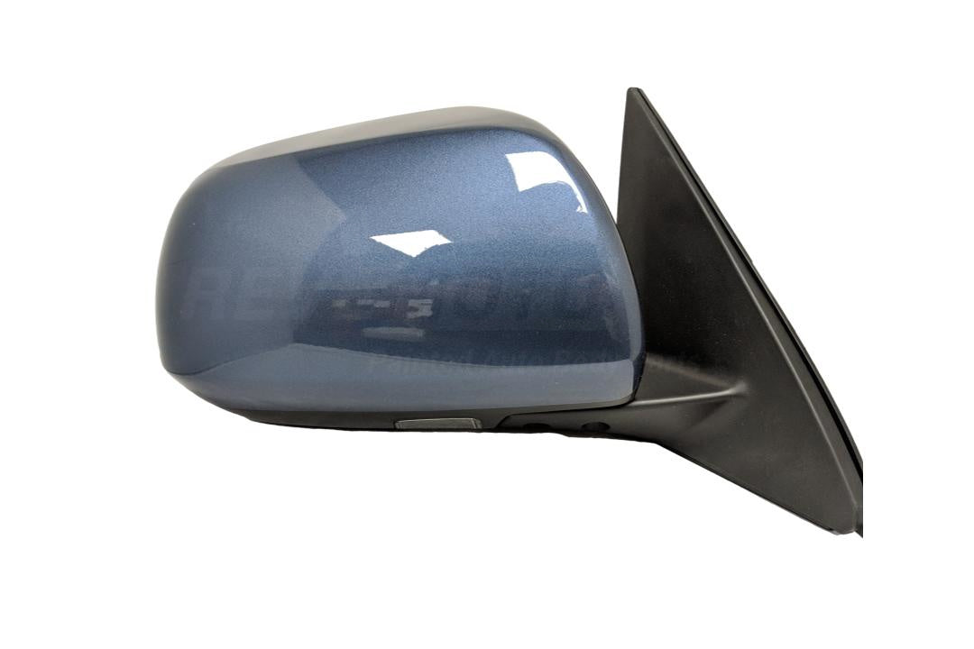 2013 Toyota Highlander Painted Side View Mirror Shoreline Blue Pearl (8V5) Limited Models Also Fits Hybrid Models Power Heated; Manual Folding w/ Puddle Lamp Right, Passenger Side 8791048363