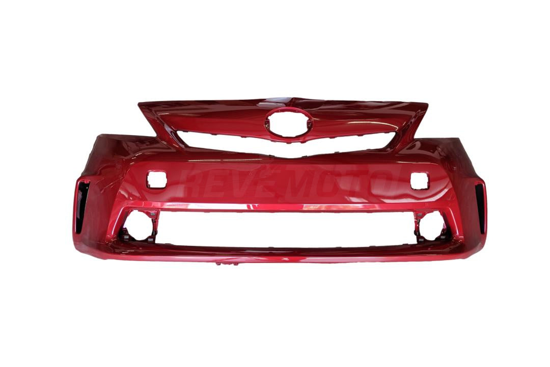 2012-2014 Toyota Prius V Front Bumper Cover Painted Barcelona Red Mica (3R3) 5211947923 