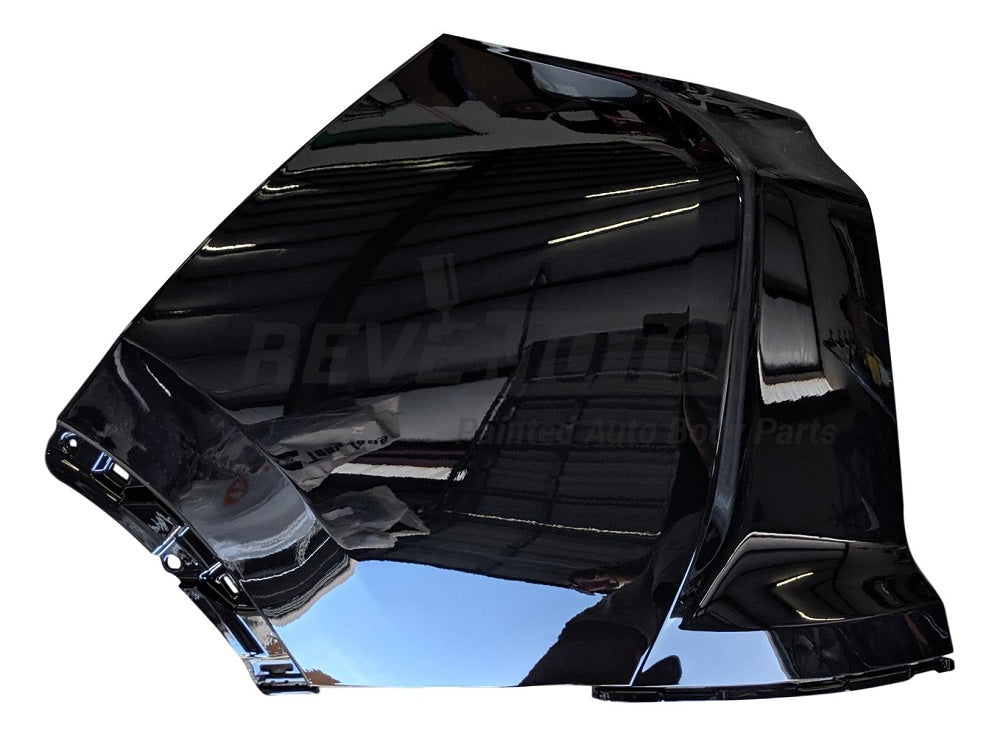 2018 Honda CR-V Driver Side Rear Bumper Cover, Upper; End Cap Painted Crystal Black Pearl (NH731P)
