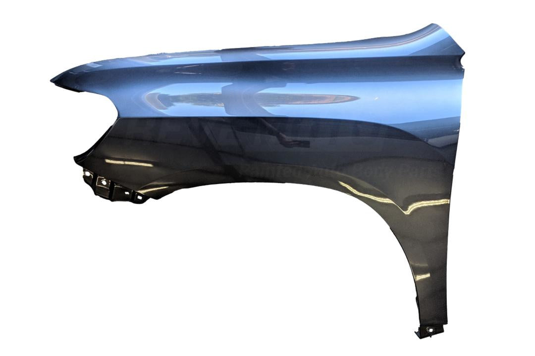 2008-2010 Toyota Highlander Painted Fender Magnetic Gray Metallic (1G3) Left, Driver Side WITHOUT Antenna Hole 538020E030