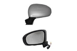  2010-2015 Toyota Prius Plug-In Painted Side View Mirror Classic Silver Metallic (1F7) WITH Power, Manual Folding, Heat WITHOUT Turn Signal Light Right, Passenger-Side 8791047180