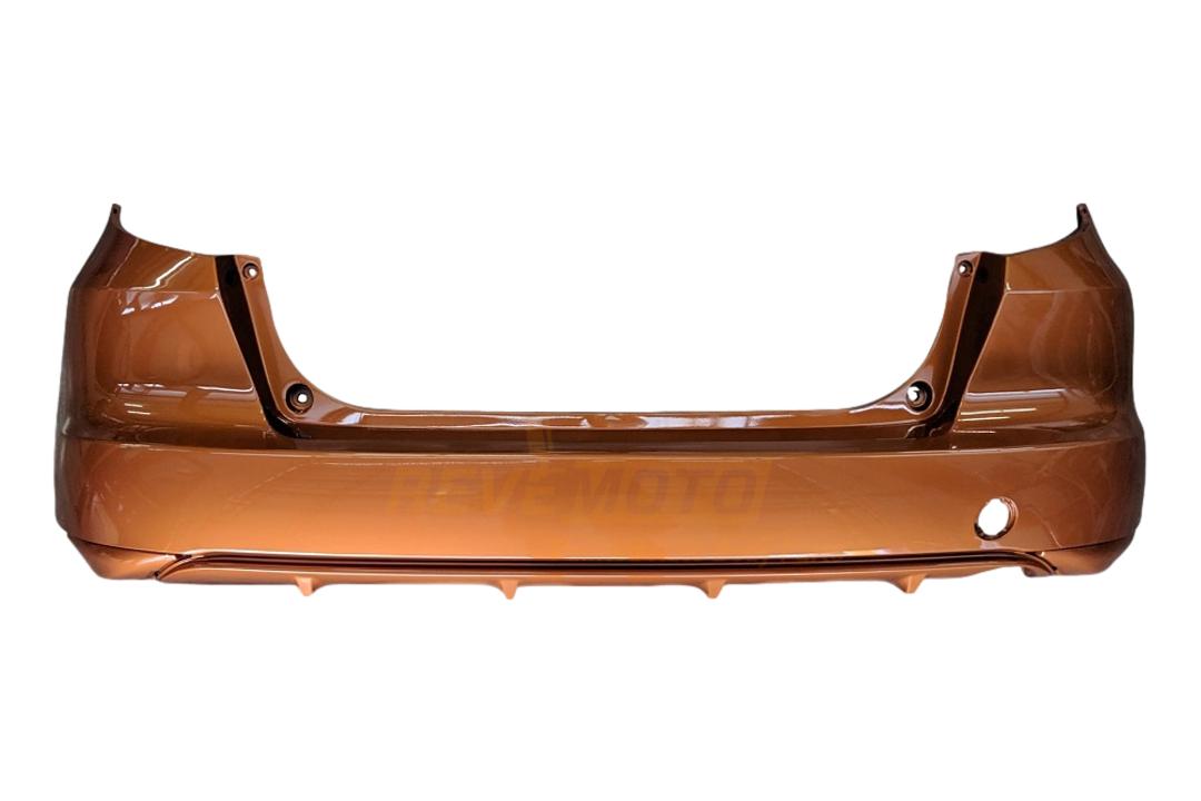2009-2014 Honda Fit Rear Bumper Painted_Orange Revolution Metallic_YR576M_ 04715TK6A91ZZ_ HO1100255