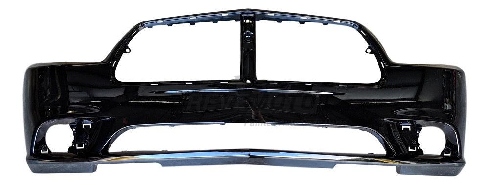 2011 Dodge Charger Front Bumper, Except SRT-8 Models, Without Adaptive Cruise Control, Painted Black (PX8)