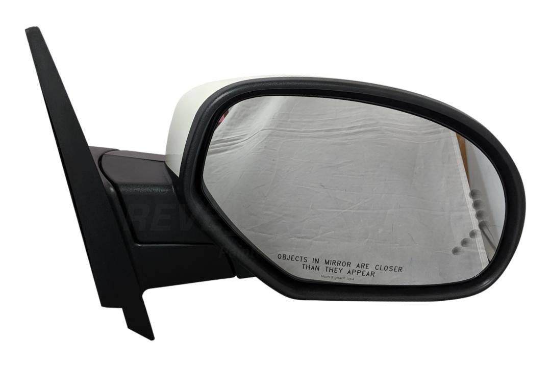 2007-2014 Cadillac Escalade Passenger Side View Mirror, Heated, Power Folding, With Memory, Signal and Puddle Light, PaintedWhite Diamond Pearl (WA800J) 25779849 GM1321377 