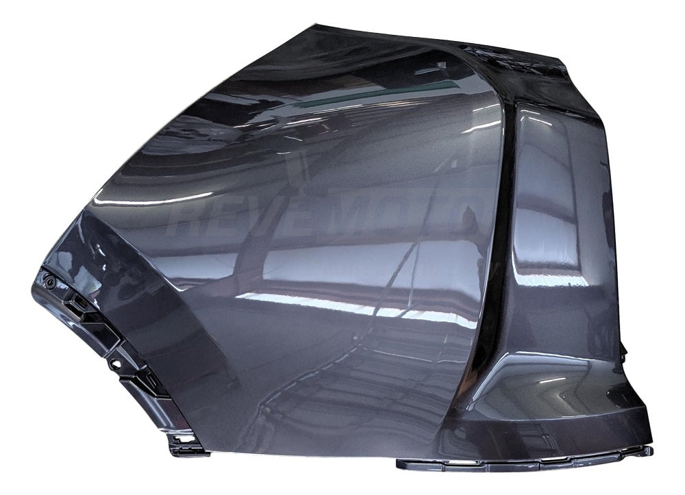 2018 Honda CR-V Driver Side Rear Bumper, Upper, End Cap, Cover Painted (Upper End Cap), Painted Modern Steel Metallic (NH797M)