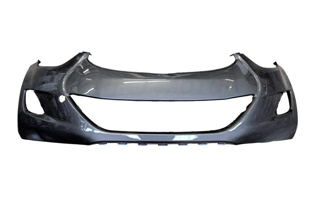 2011-2013 Hyundai Elantra Front Bumper Painted Harbor Gray Metallic (P3) Sedan USA Built 865113Y000