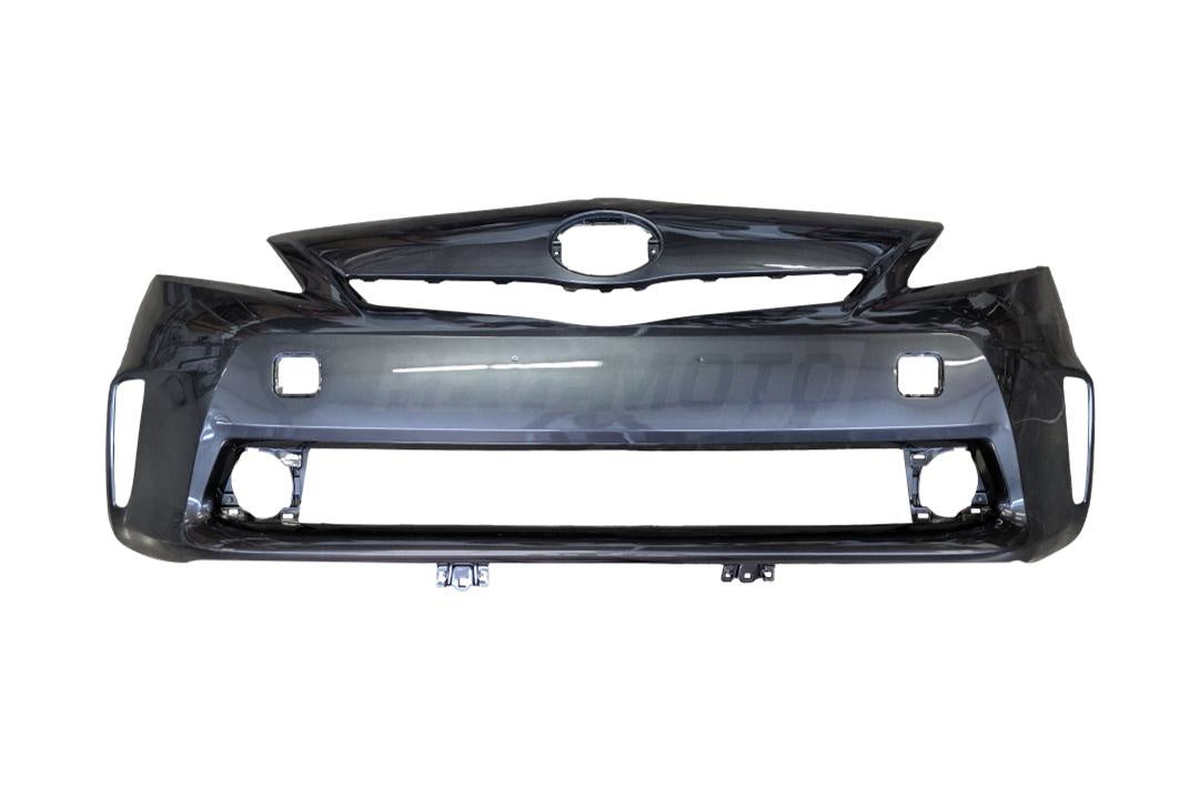 2012-2014 Toyota Prius V Front Bumper Cover Painted Magnetic Gray Metallic (1G3) 5211947923