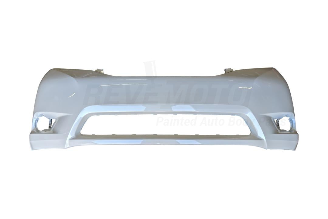 2011-2017 Toyota Sienna Front Bumper Cover Painted Blizzard Pearl (70) WITHOUT Park Assist Sensor Holes 5211908904