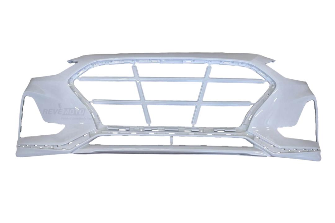  2018-2019 Hyundai Sonata Front Bumper Painted Quartz White Pearl (WW8/W8)WITHOUT Hybrid, Sport Models 86511C2AA0
