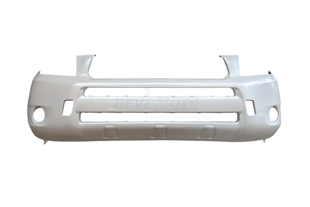 2006-2008 Toyota RAV4 Front Bumper Cover Painted Blizzard Pearl (70) Without Wheel Opening Flares 5211942955