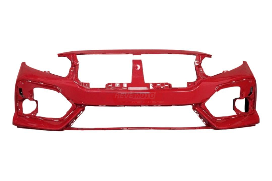 2017-2019 Honda Civic Front Bumper Painted (Hatchback) Rallye Red R513 04711TGGA00ZZ HO1000307