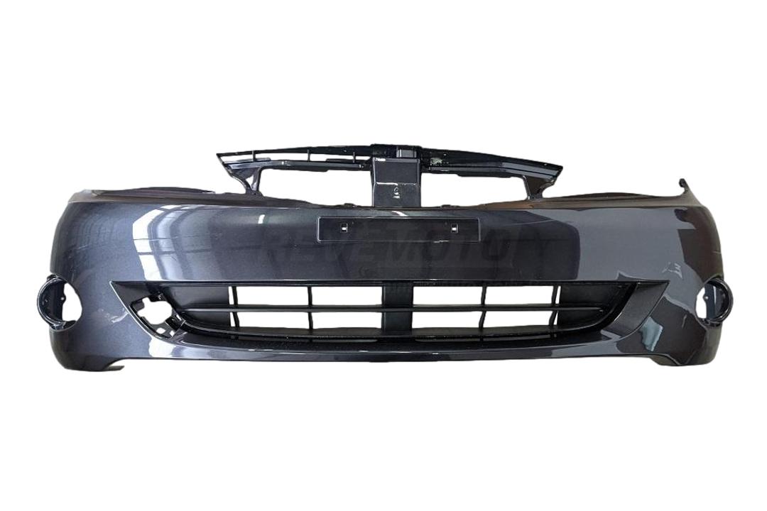 2008-2011 Subaru Impreza WRX Front Bumper Painted_Dark_Gray_Metallic_61K_WITHOUT: Lower Lip Molding Holes, Lip Spoiler_ 57704FG001_ SU1000158