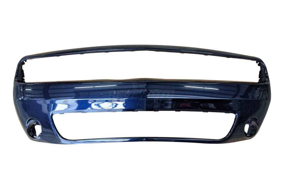 2015-2022 Dodge Challenger Front Bumper Painted (WITHOUT- Hell Cat) Jazz Blue Pearl (PBX 68258730AB CH1000A20