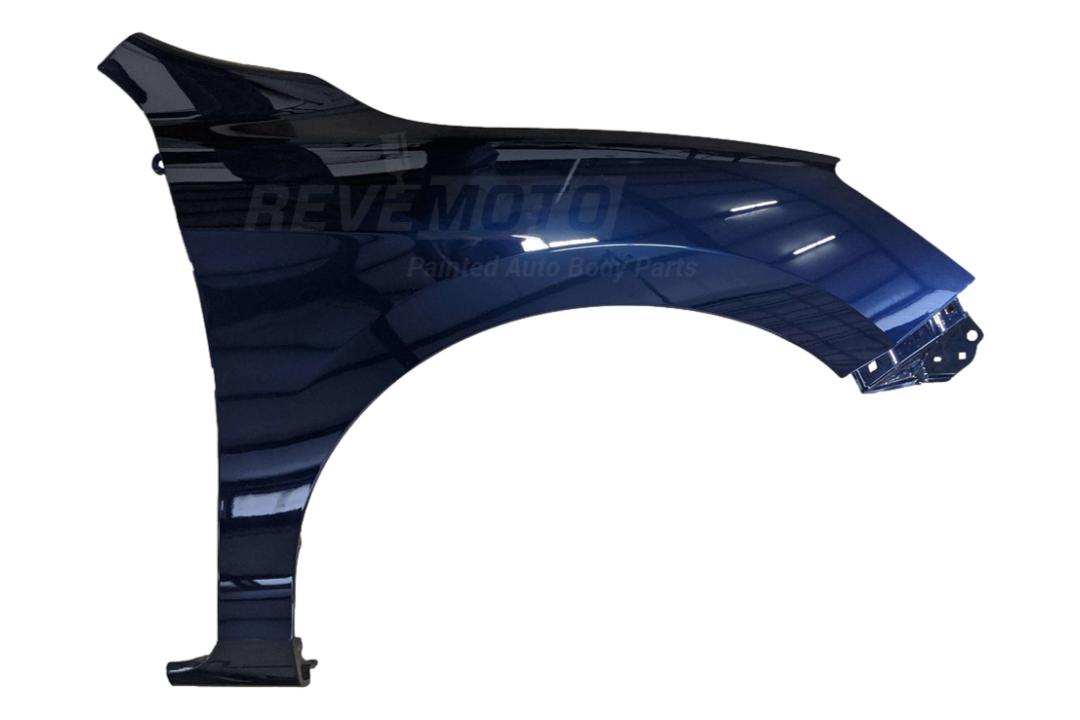 2013-2017 Honda Accord Fender Painted Obsidian Blue Pearl B588P (Right, Passenger-Side) 60211T2FA90ZZ HO1241185 ReveMoto Painted Auto Parts Replacement