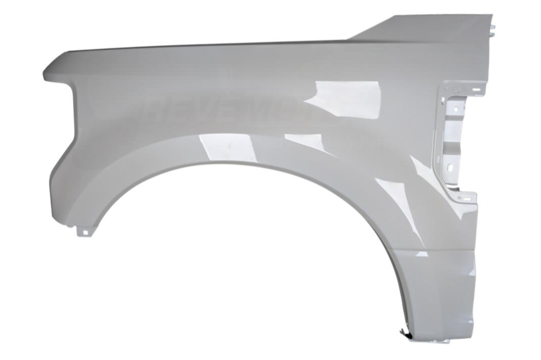 8690 - 2017-2019 Ford F250 Fender Painted Left, Driver-Side WITHOUT Wheel Opening Molding Holes OXFORD WHITE (YZ Z1) JC3Z16006A FO1240312