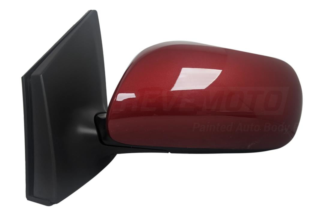 2009 Toyota Corolla Painted Side View Mirror Barcelona Red Mica (3R3) Power Manual Folding; Heated CVR Left, Driver Side 8790902A81
