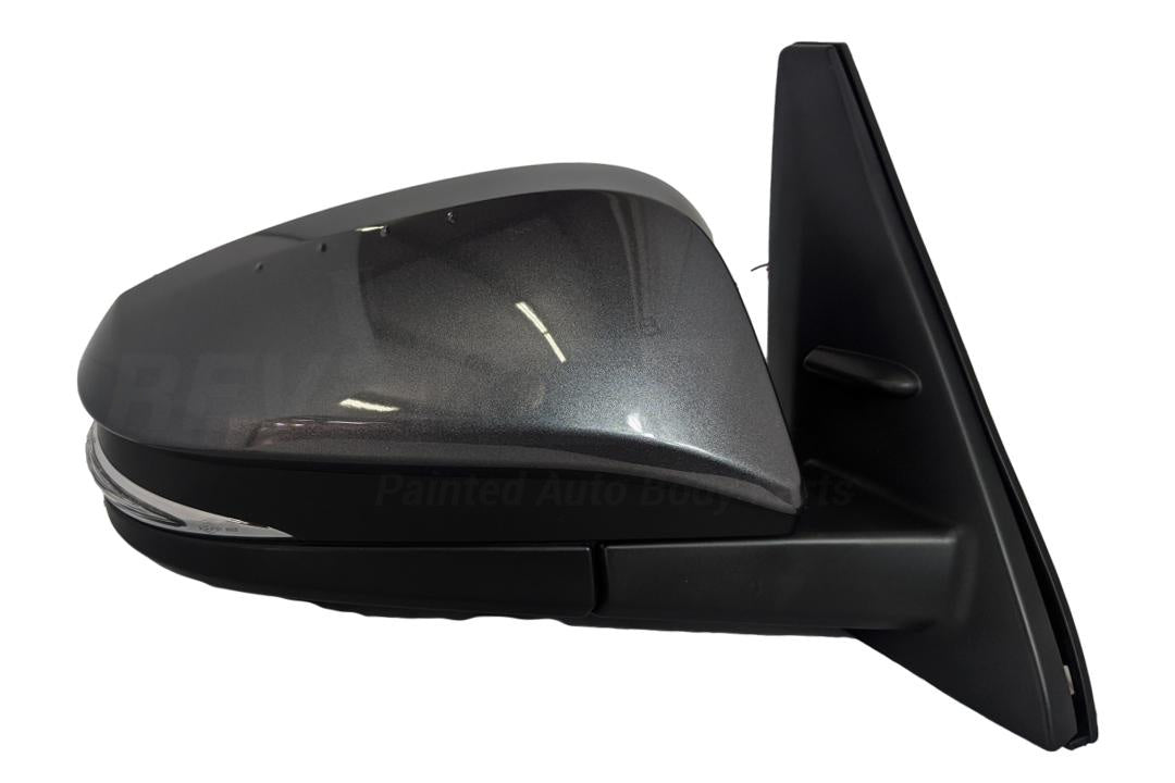 2014-2023 Toyota 4Runner Painted Side View Mirror Magnetic Gray Metallic (1G3) Power, Manual Folding, Heated, w/ Puddle, w/ LED Signal Lights Right, Passenger-Side 8791035C00