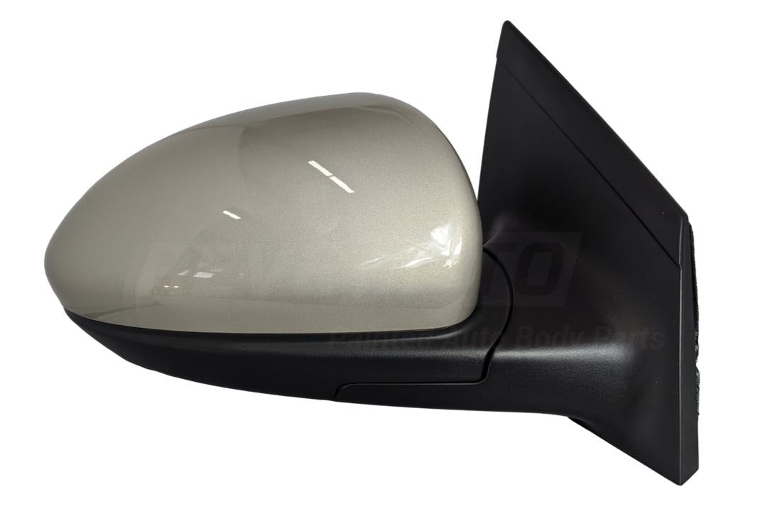 2015 Chevrolet Cruze Side View Mirror Painted Champagne Silver Metallic (WA102V) WITH: Power, Manual Folding | WITHOUT: Heat 19258658 (Right, Passenger-Side)