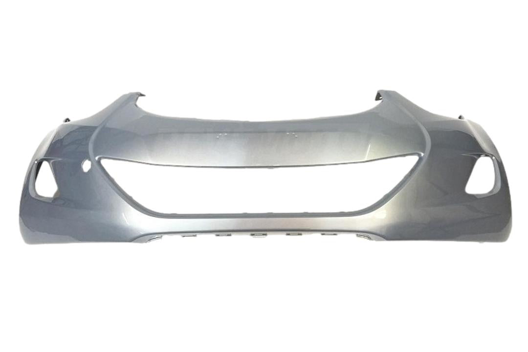 2011-2013 Hyundai Elantra Front Bumper Painted Blue Sky Metallic (N2U), Korean Built, Sedan 865113X020