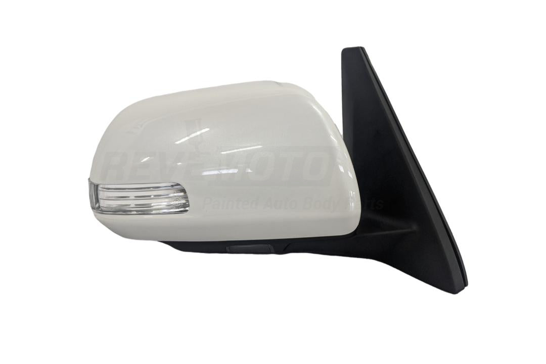 2011 Toyota 4Runner Painted Side View Mirror Blizzard Pearl (70) Power Manual Folding, Heated, WITH: Turn Signal Light, Puddle Light Right, Passenger-Side 8791035A61
